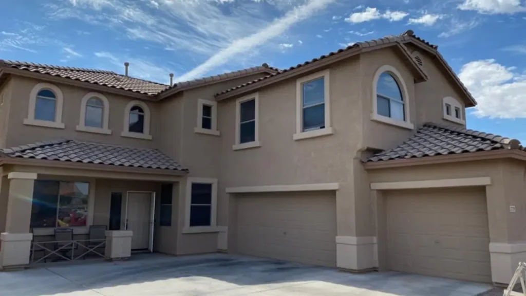 Freshly painted two-story home showing quality residential painting in Arizona