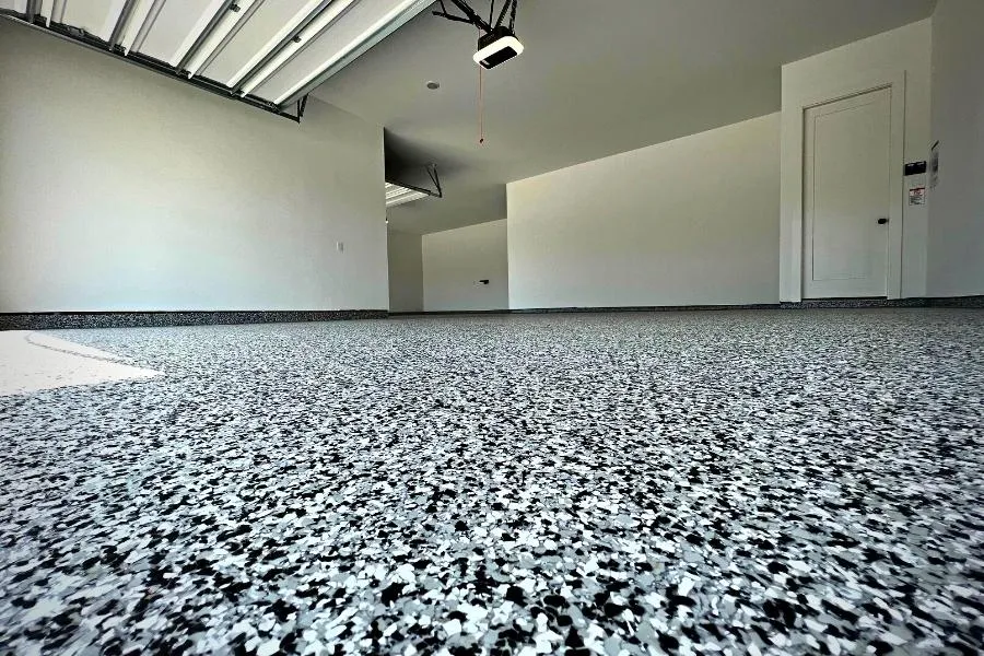 Epoxy floor in garage